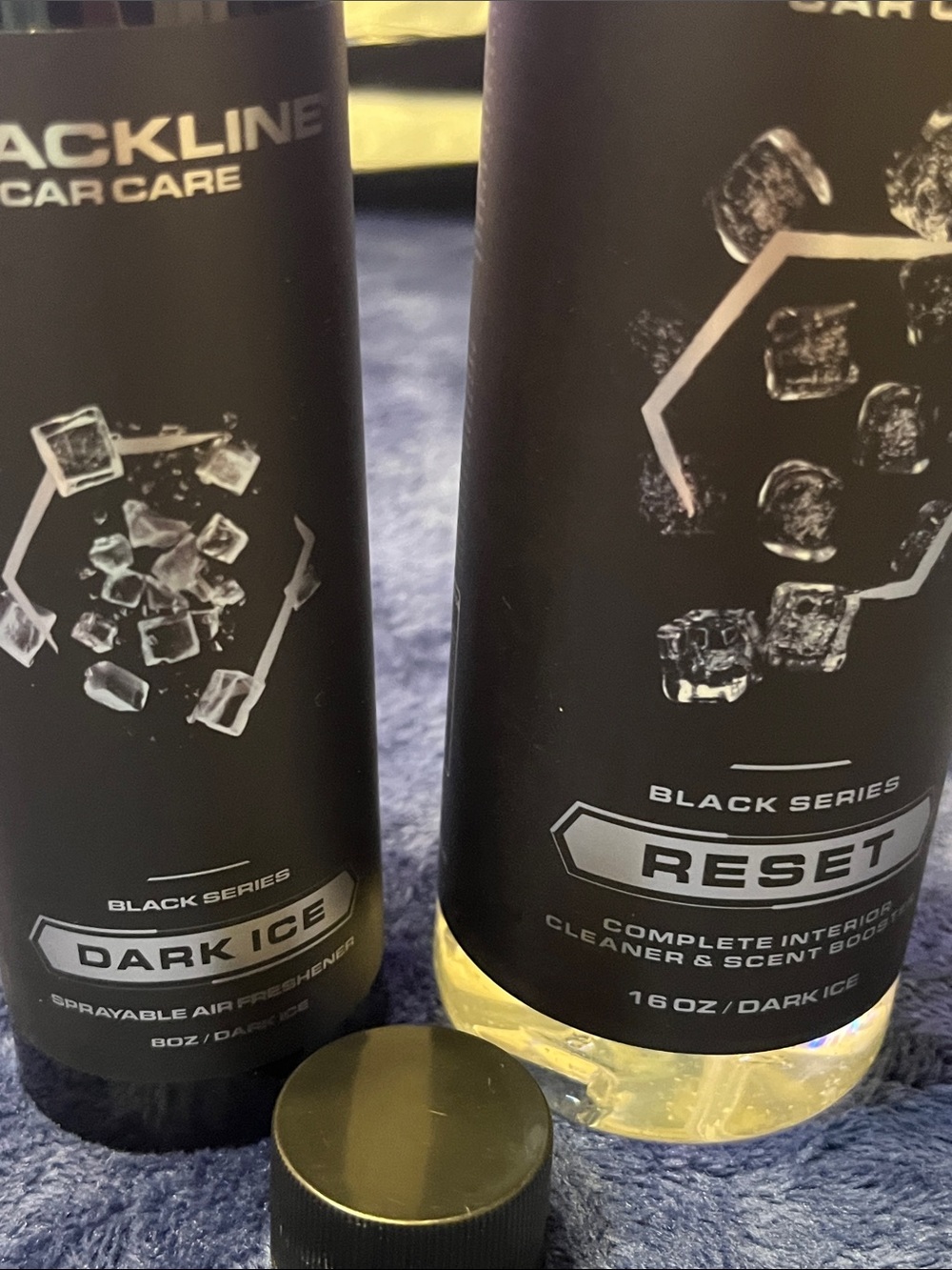 Black Series Dark Ice Reset Interior Cleaner & Air Freshener - Black